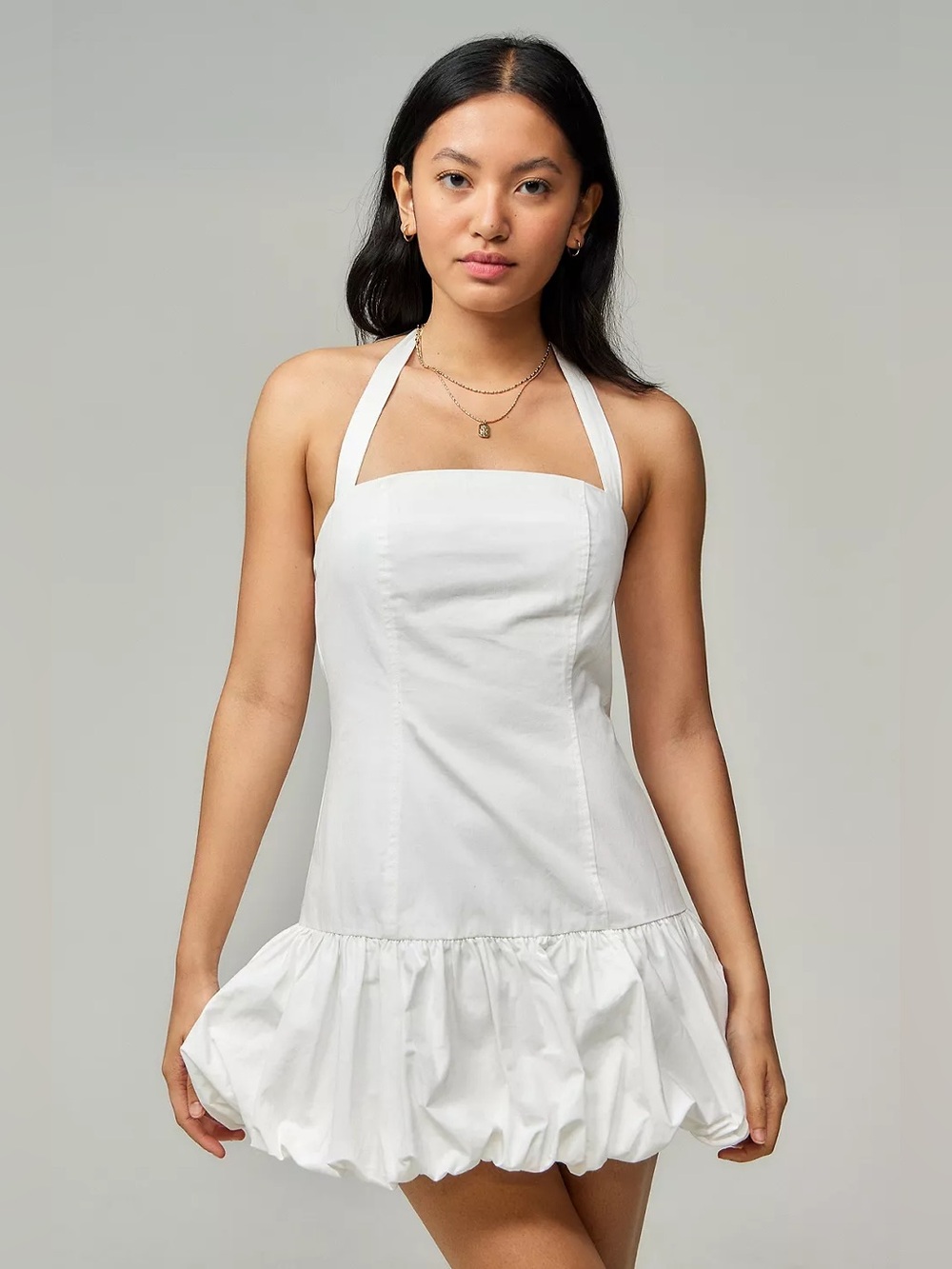 Revolve Lioness Sofia Mini Dress in Porcelain